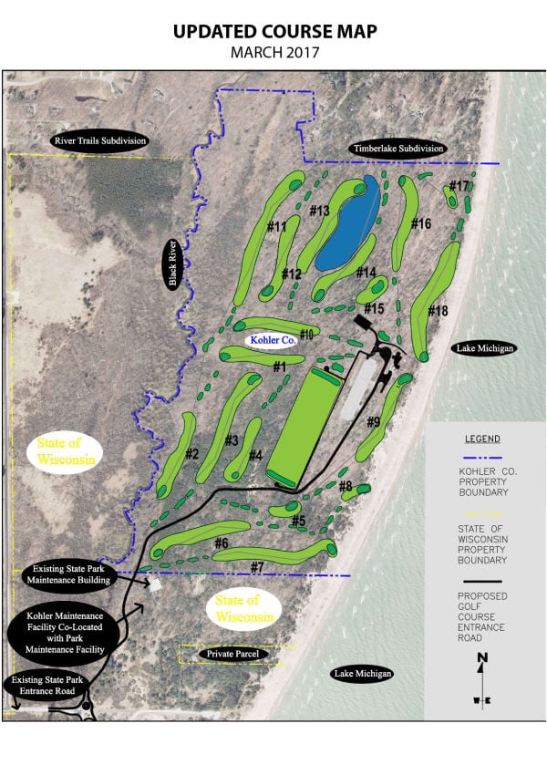 Proposed Kohler Golf Course | Tentative layout